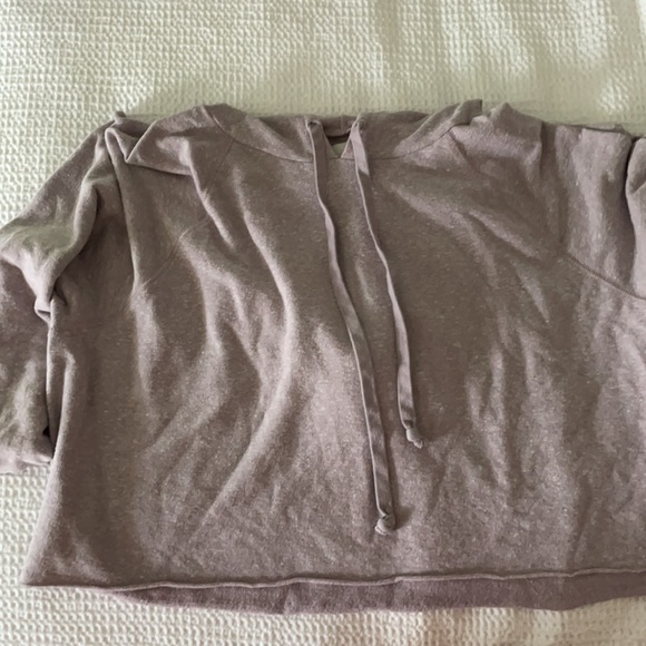 Purple Cropped Sweatshirt - Picture 1 of 3
